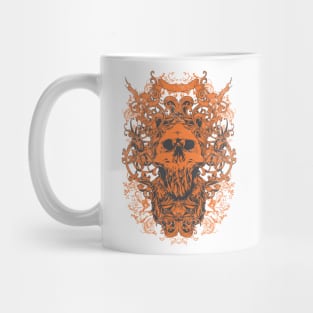 Floral Zombie Skull Mug